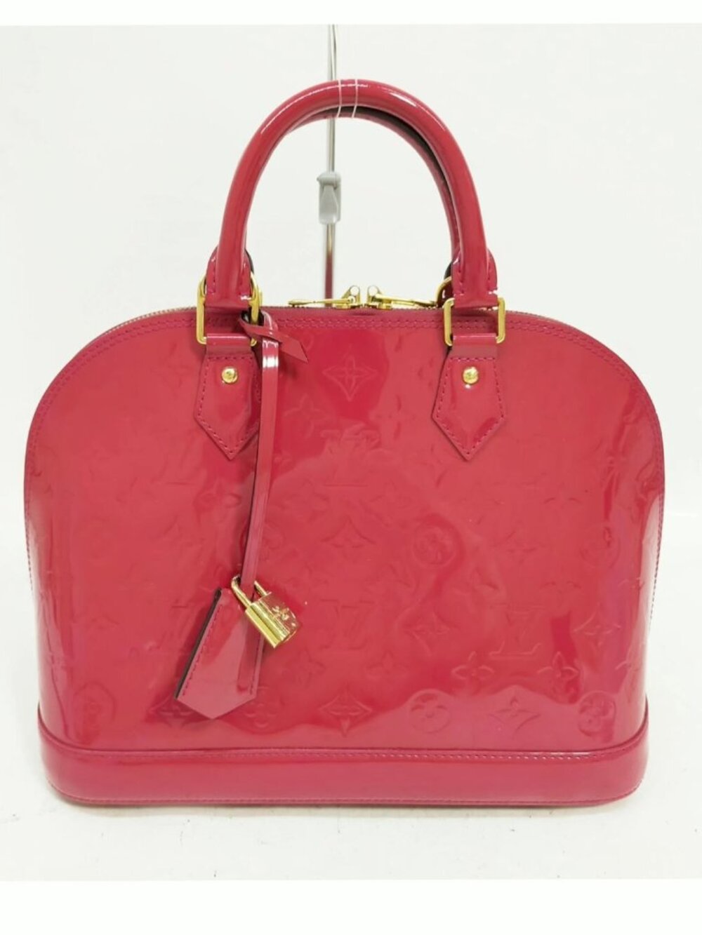Authentic Louis Vuitton Alma PM Rose Vernis Patent Leather Satchel LV Handbag - Picture 2 of 16